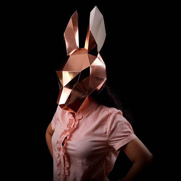 Bunny Rabbit Mask - Rose Gold