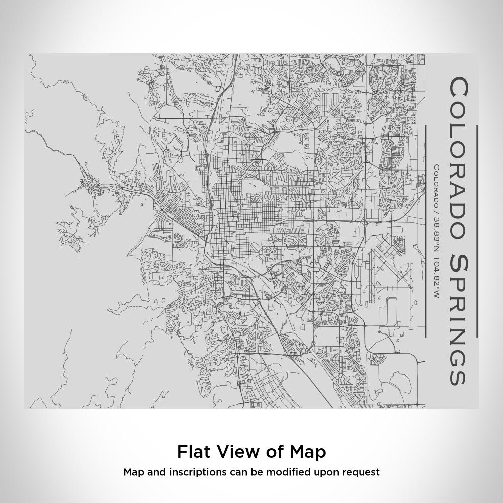 Colorado Springs - Colorado Map Bottle with Bamboo Top