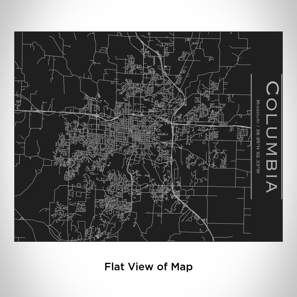 Columbia - Missouri Map Bottle with Bamboo Top in Matte Black