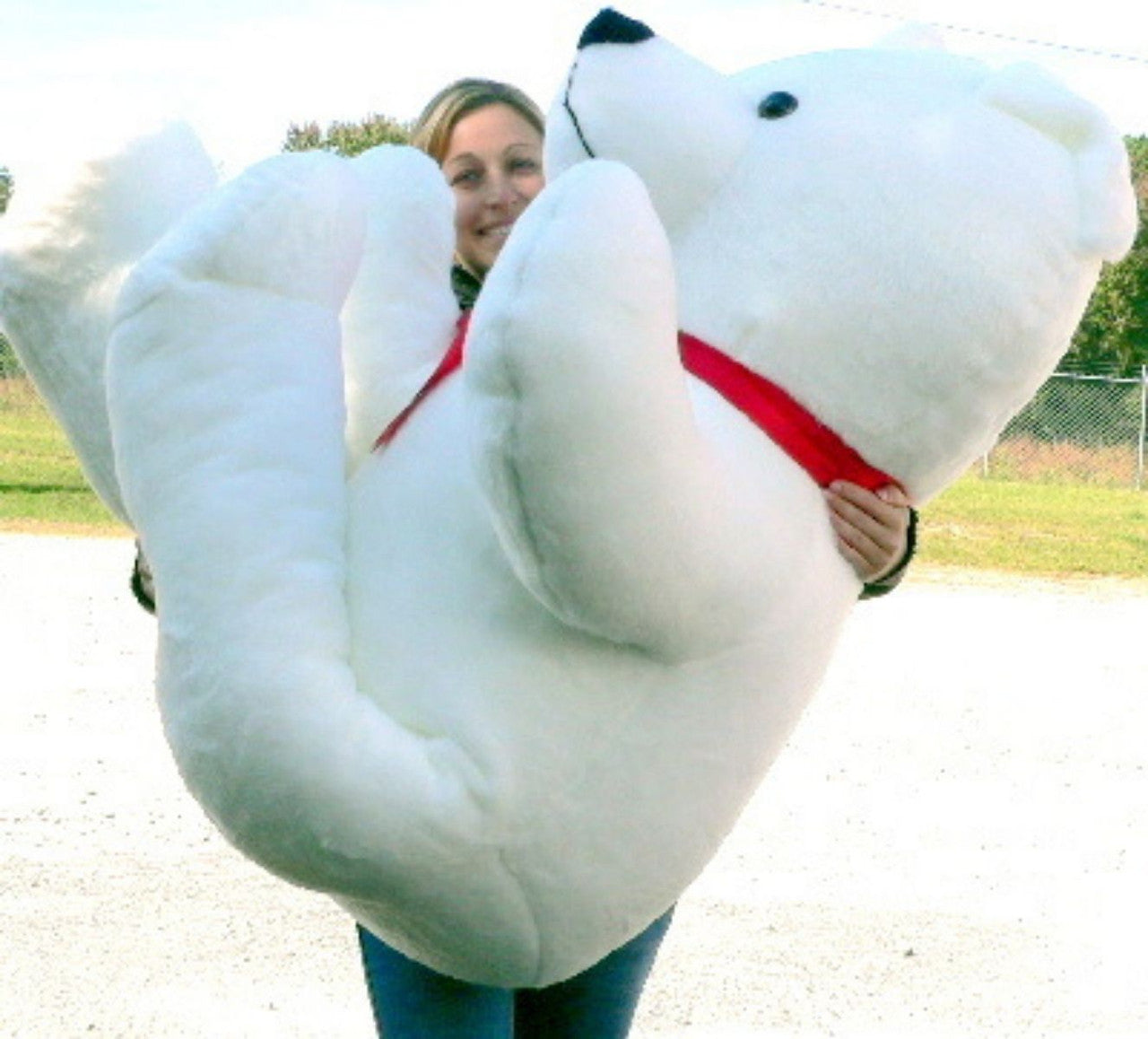 American Made Giant White Teddy Bear 6 Feet Tall Soft Plush Huge