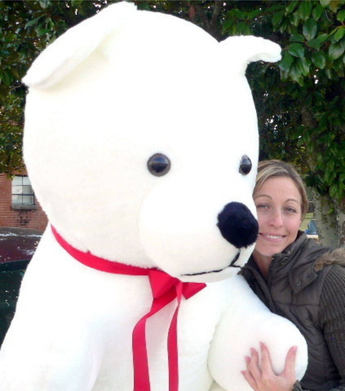 American Made Giant White Teddy Bear 6 Feet Tall Soft Plush Huge