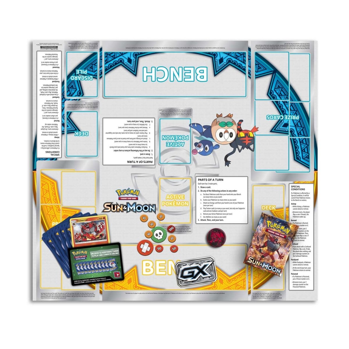 Pokemon Roaring Heat Sun & Moon Battle Trading Card Game