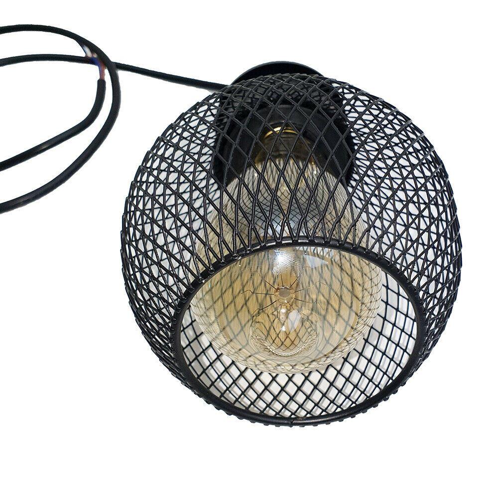 3Head Modern Vintage Industrial Retro Loft Cage Ceiling Lamp Shade
