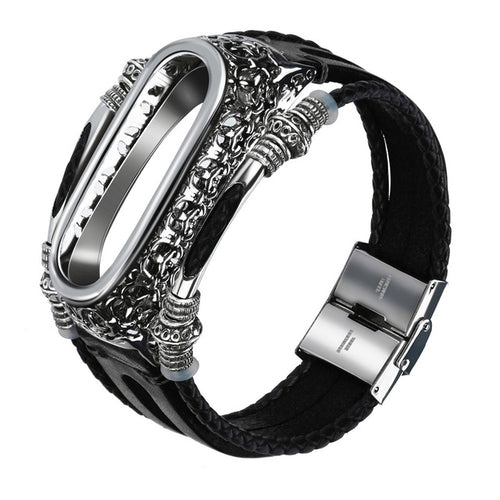 fitness bracelet Replacement Leather Wristband