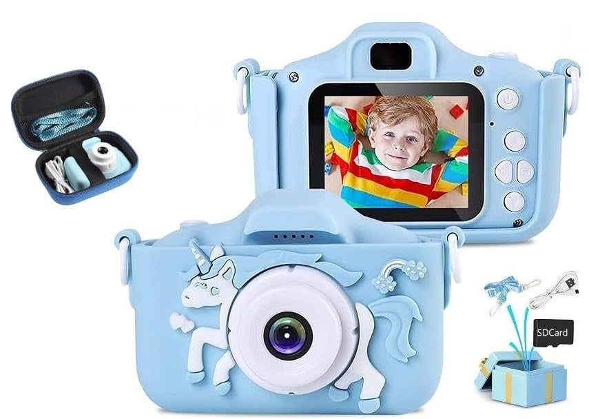 Kids Camera with Camera Case for Kids Aged 4-12 Yrs (COLOR-LIGHT