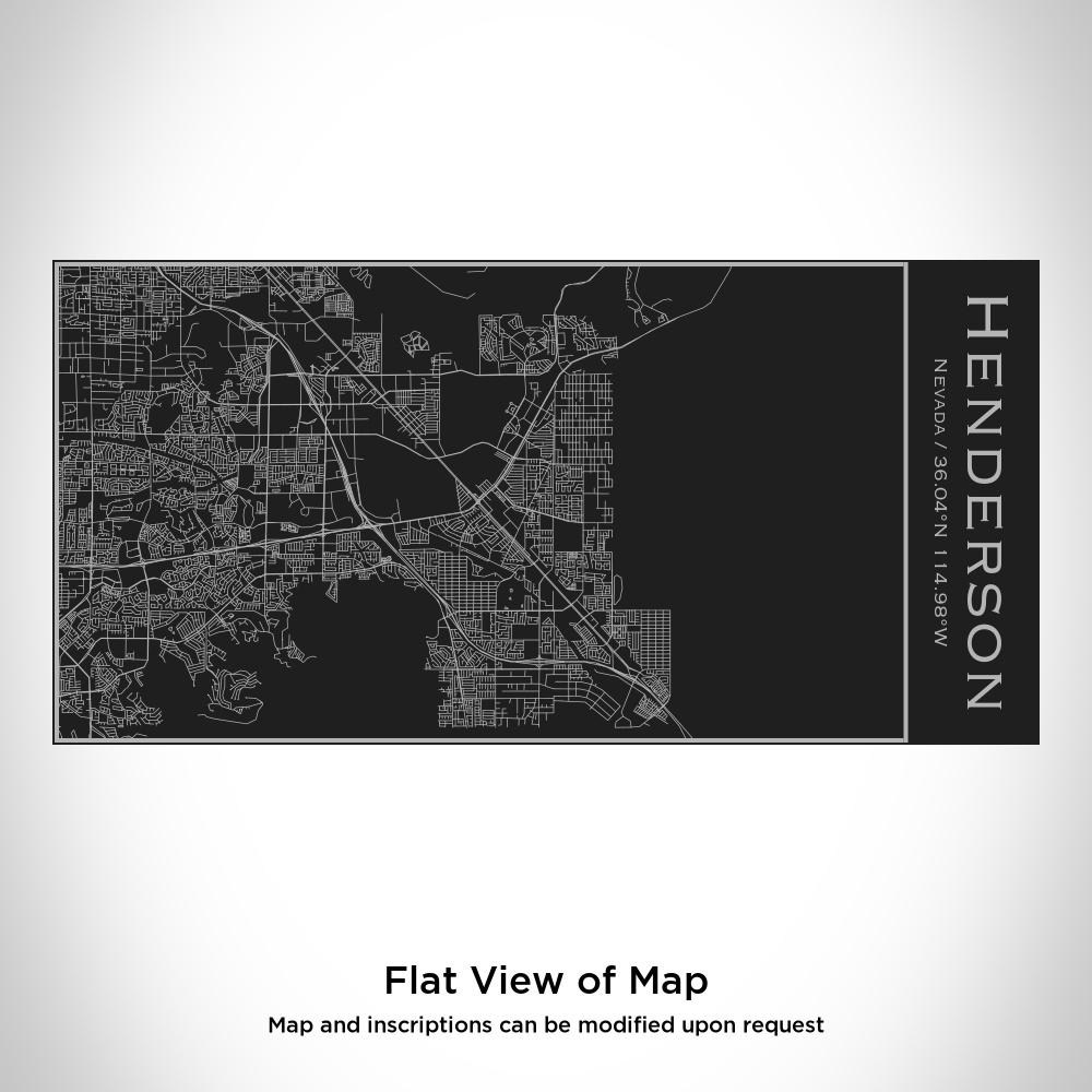 Henderson - Nevada Map Insulated Bottle in Matte Black