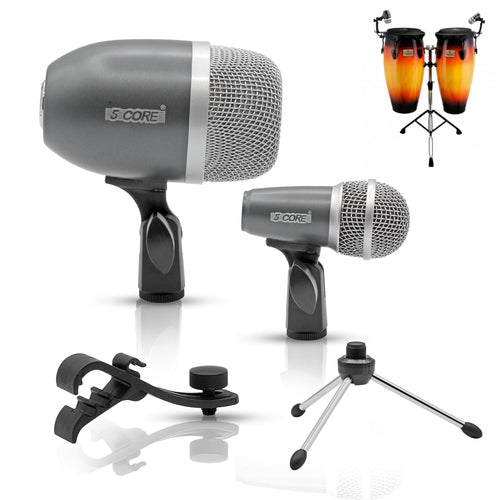5Core Conga Mic Snare Tom Microphone Drum Kit Condenser XLR Instrument