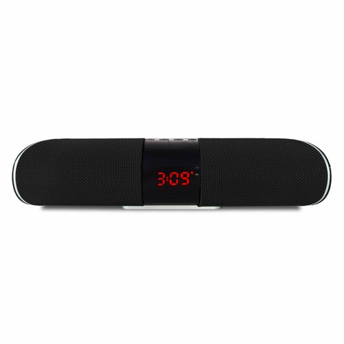 Bluetooth Soundbar Speaker with Clock Display