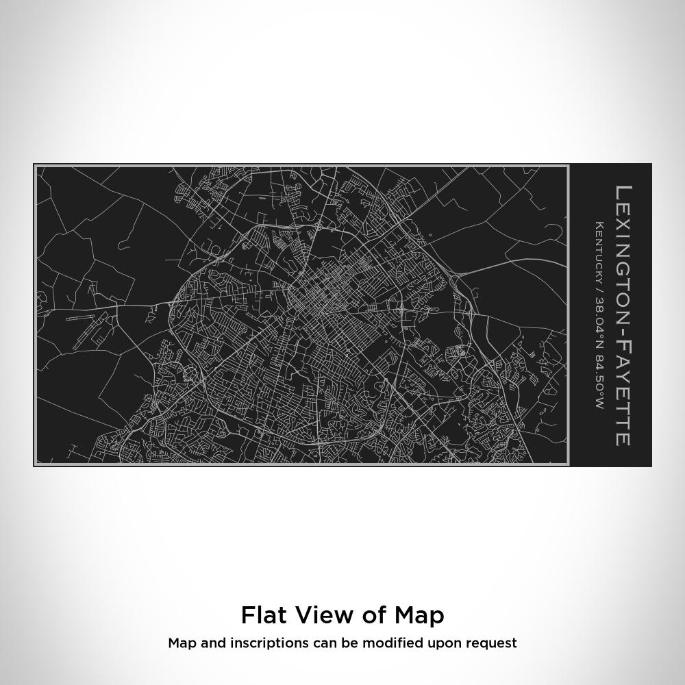Lexington-Fayette - Kentucky Map Insulated Bottle in Matte Black