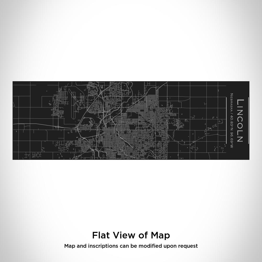 Lincoln - Nebraska Map Insulated Cup in Matte Black