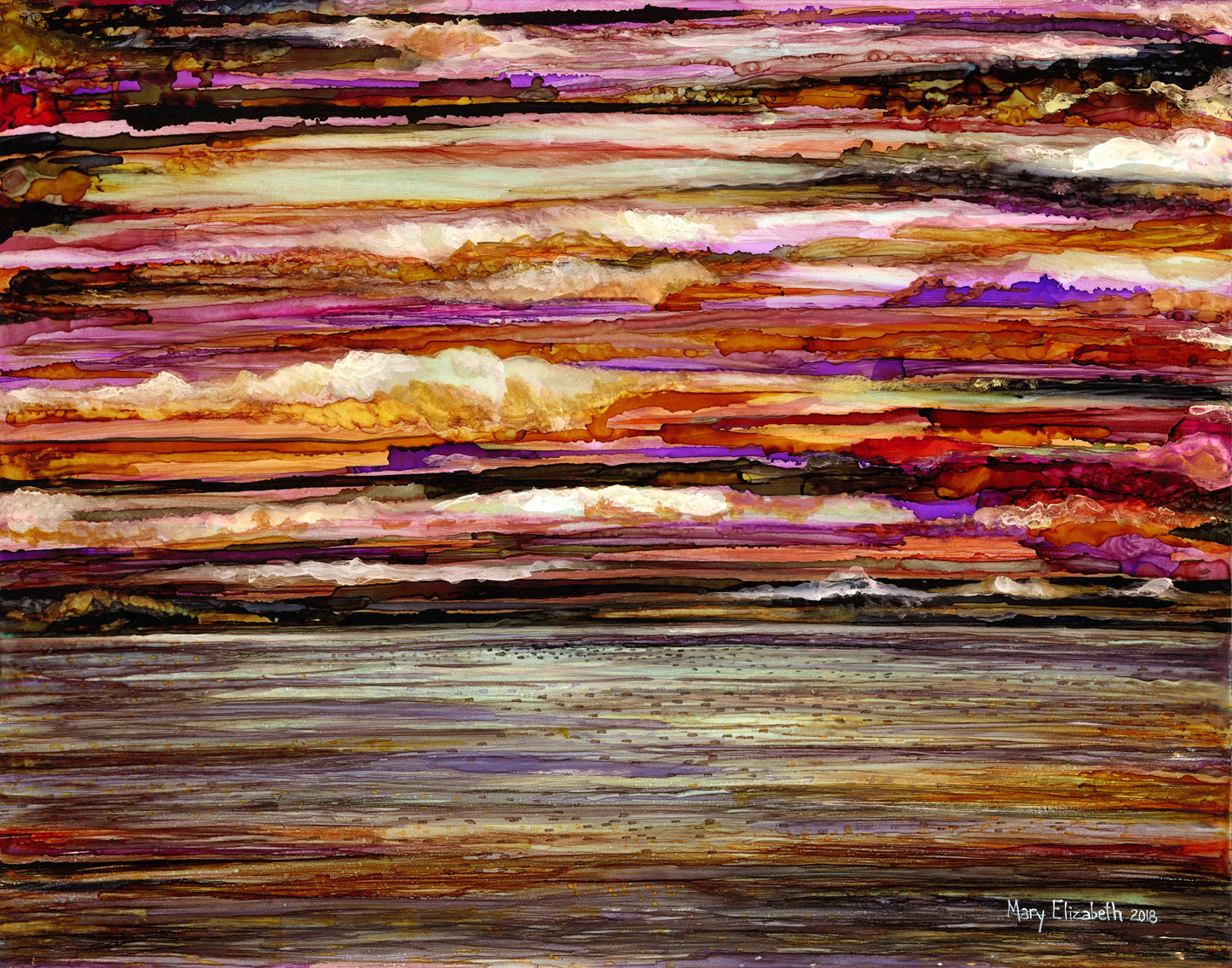 Moody Seascape : Greeting Card