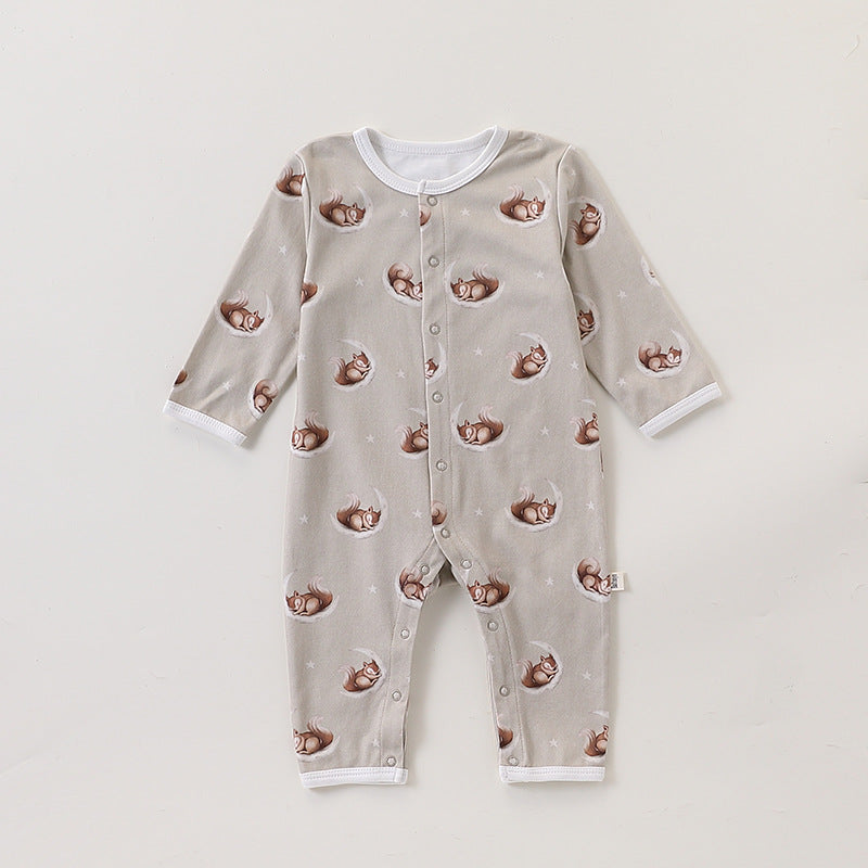 Autumn and Spring New Arrival Baby Unisex Simple Animals Cartoon
