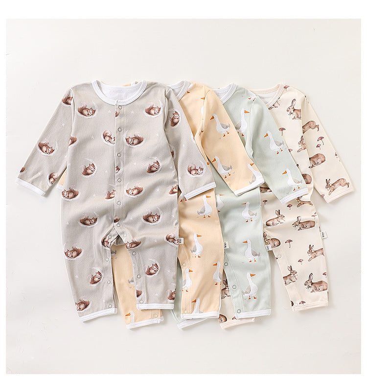 Autumn and Spring New Arrival Baby Unisex Simple Animals Cartoon