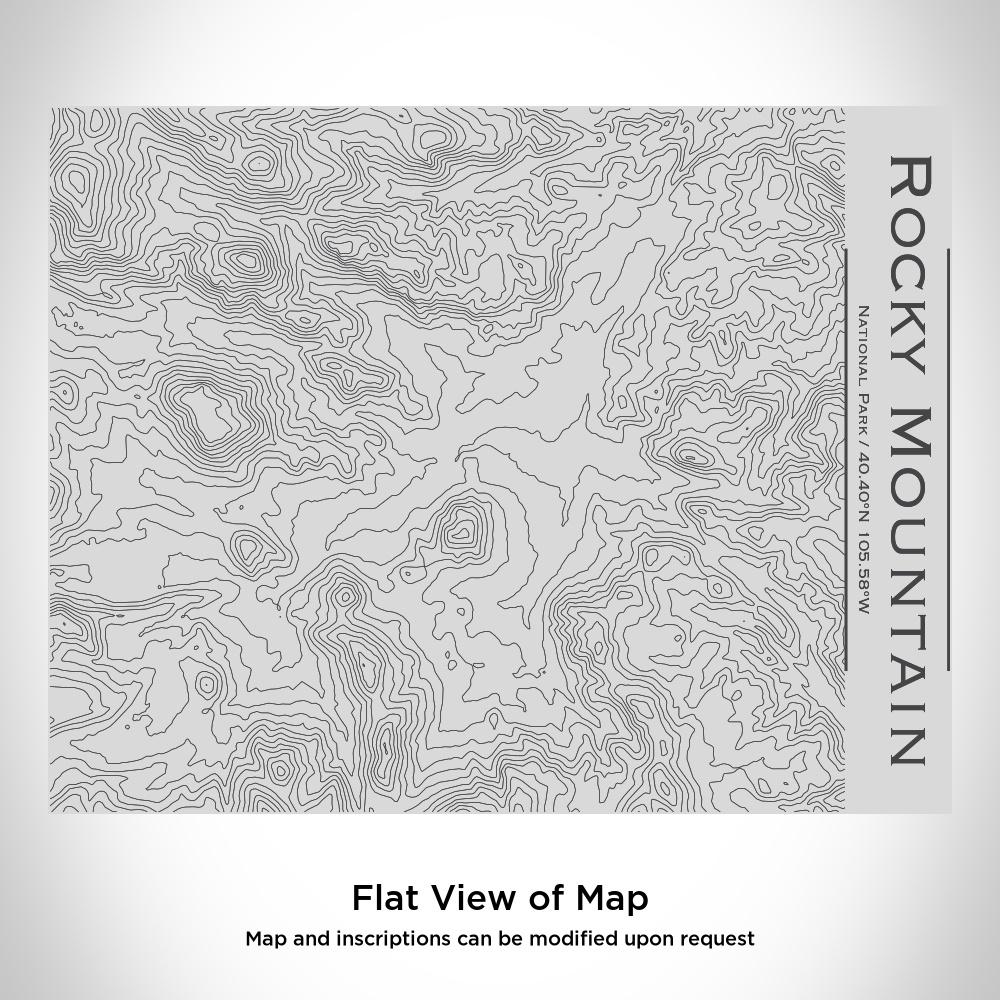 Rocky Mountain National Park - Colorado Map Bottle