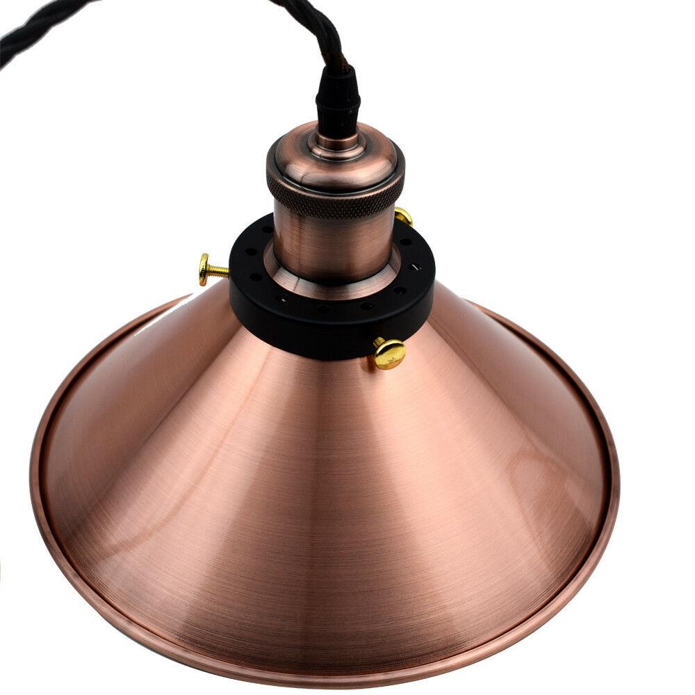 Cone Shade Pendant Light Copper Ceiling Hanging Pendant Lamp ~3379