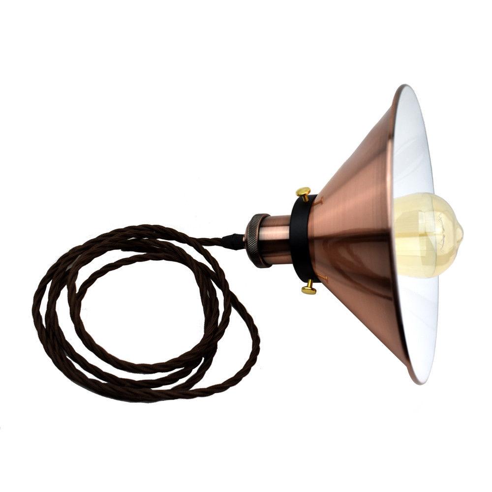 Cone Shade Pendant Light Copper Ceiling Hanging Pendant Lamp ~3379