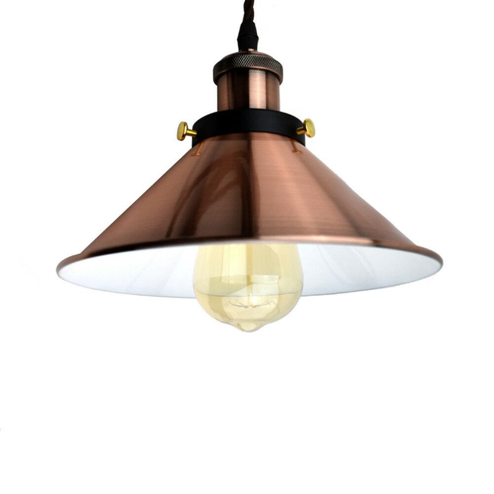 Cone Shade Pendant Light Copper Ceiling Hanging Pendant Lamp ~3379