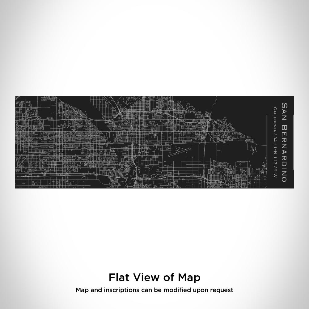 San Bernardino - California Map Insulated Cup in Matte Black