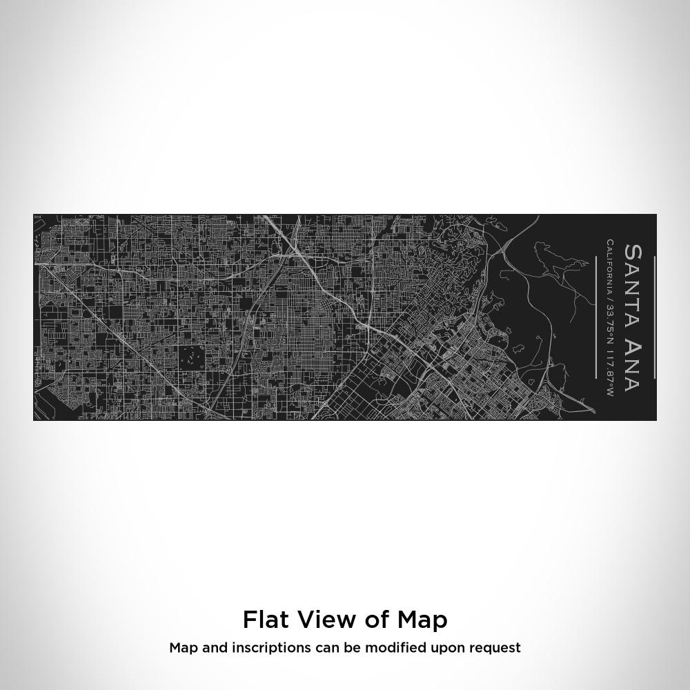 Santa Ana - California Map Insulated Cup in Matte Black