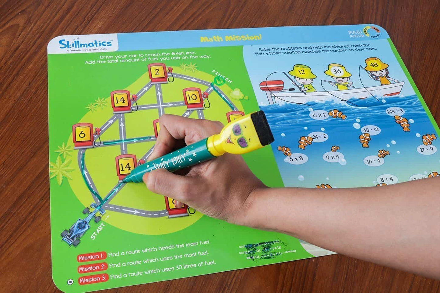 Skillmatics Math Master - Teach Kids Maths In Fun Way - 16 Repeatable