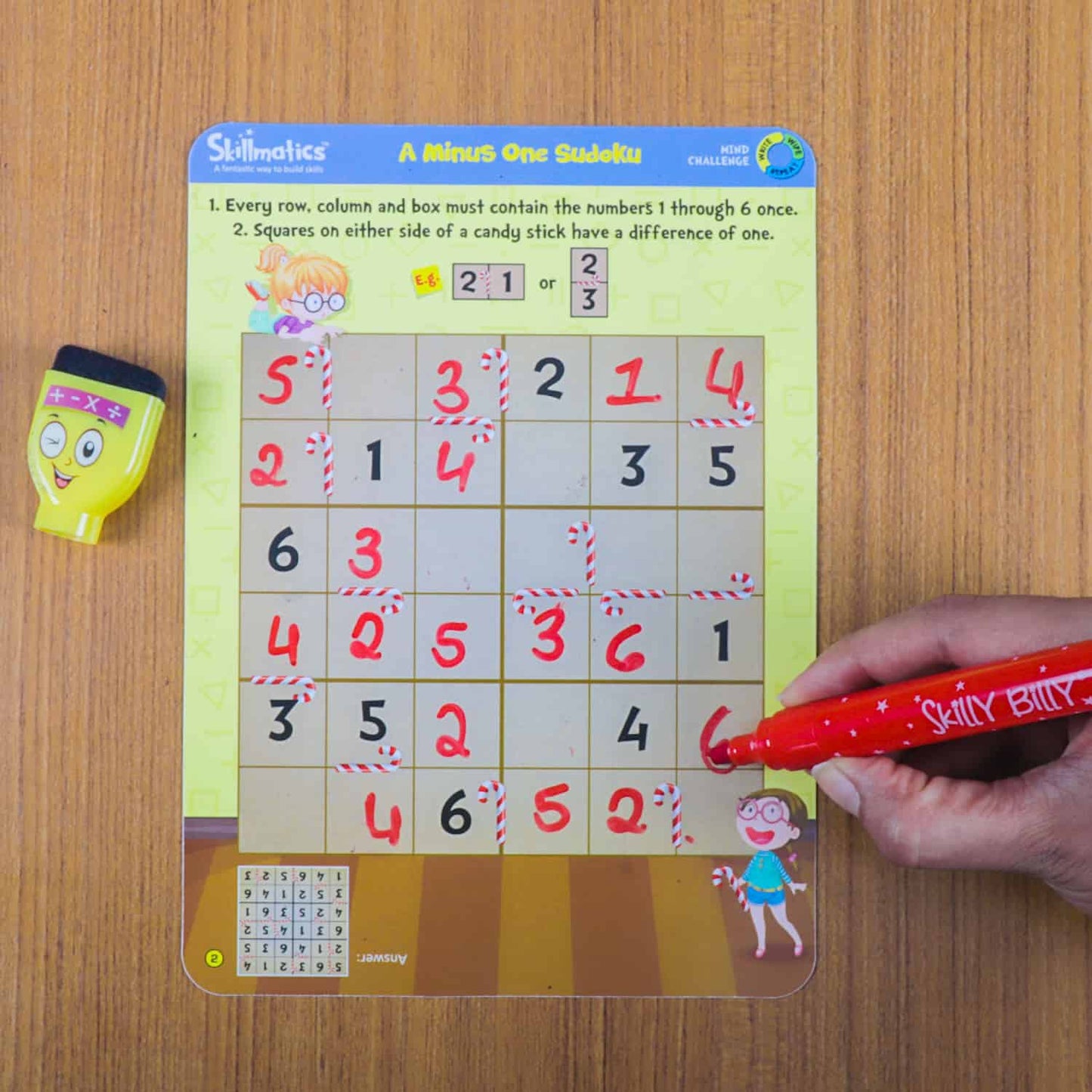 Skillmatics Mind Challenge - Fun And Interactive Repeatable Write &