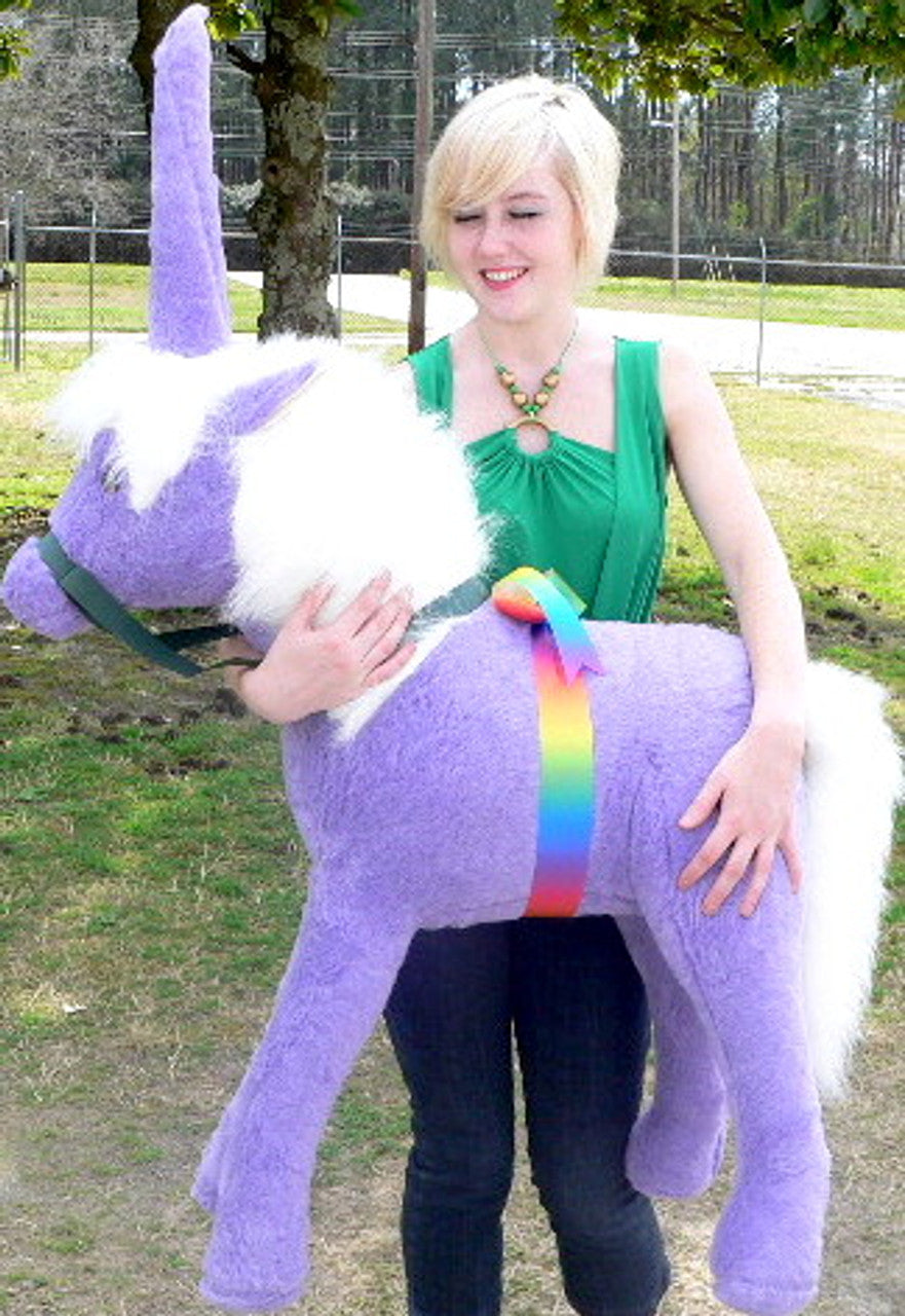 American Made Giant Stuffed Unicorn 36 Inch Soft Purple Made in USA