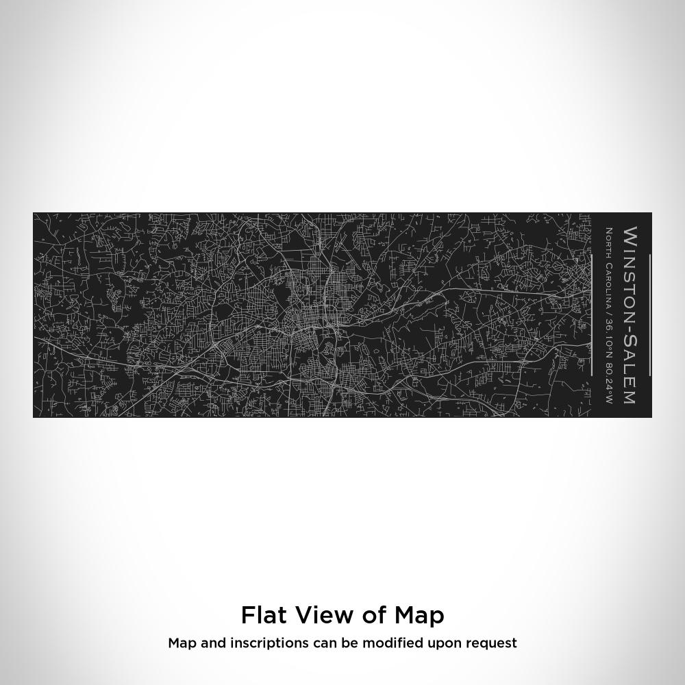 Winston-Salem - North Carolina Map Insulated Cup in Matte Black