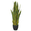 Artificial (faux) Mother in Law Tongue / Yellow Tongue Snake Plant UV
