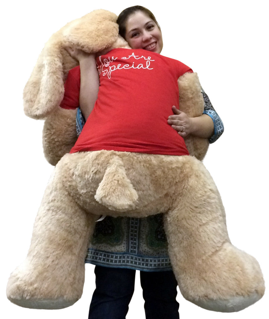 Giant Valentine's Day Plush Puppy 60 Inch Huge Soft 5 Foot Stuffed Dog