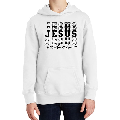 Youth Long Sleeve Hoodie Jesus Vibes