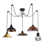 Retro Vintage Chandelier Ceiling Spider Light Industrial Pendant 5 Way