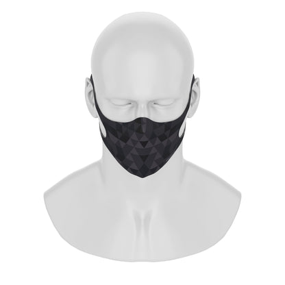Maskery Design Face Mask Triangle of Black Shades