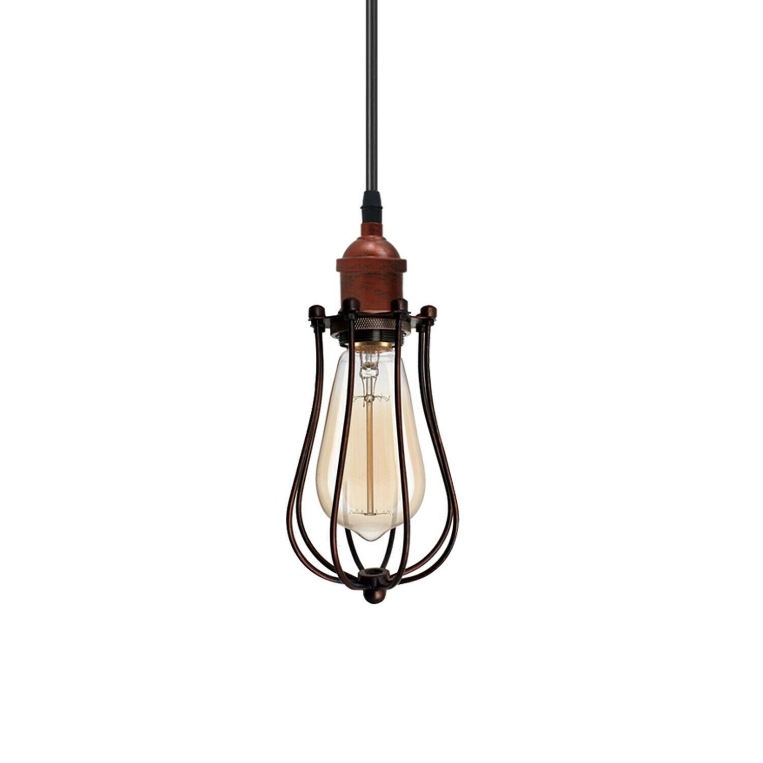 Ceiling Rose Balloon Cage Hanging Pendant Lamp Holder Light Fitting Secondary image