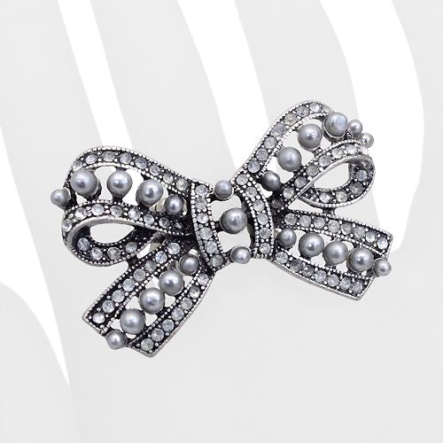 Beautiful Fashion Bow Ribbon Stretch Ring