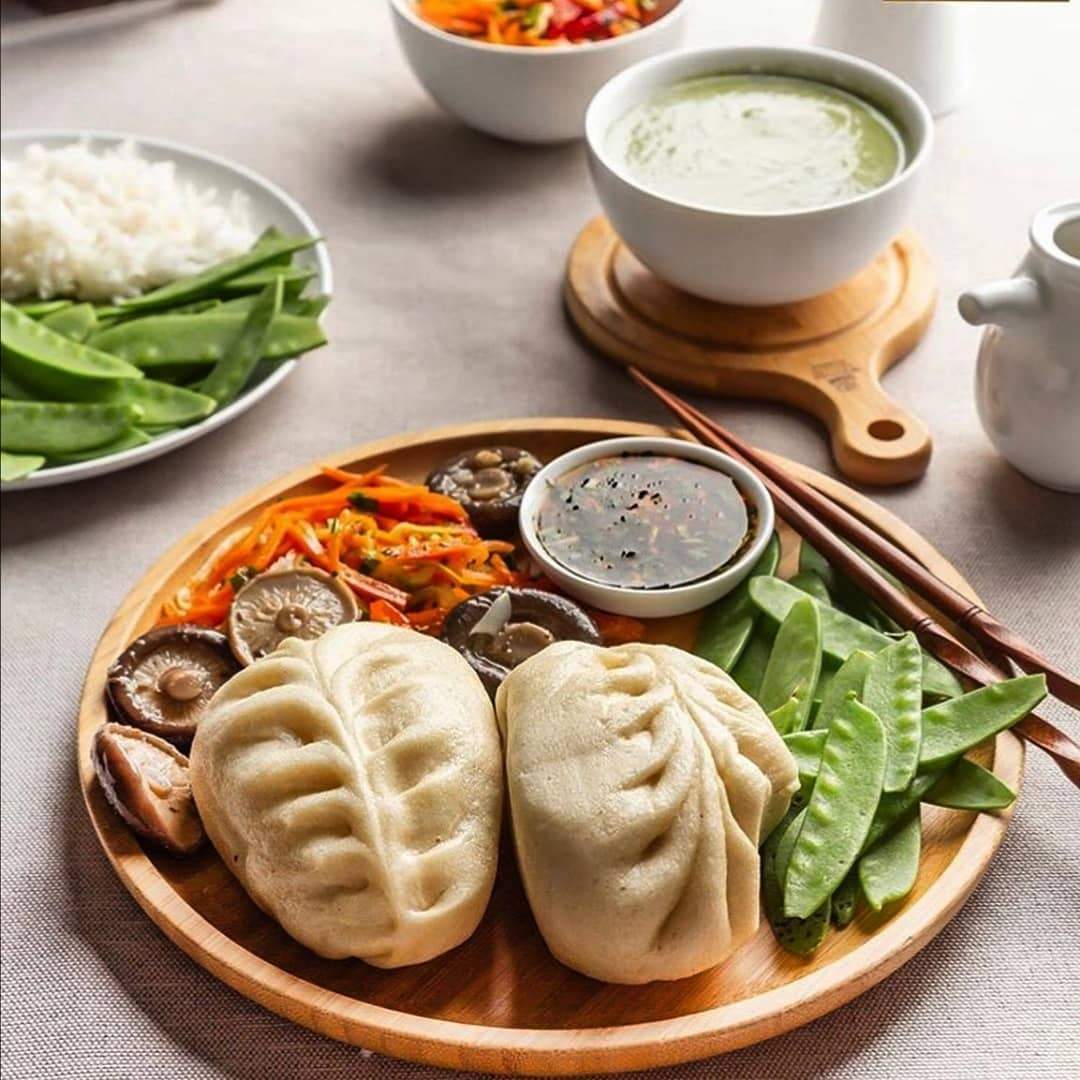 Bamboo Round Plate 9" inch |For Appetizers / Barbecue / Steak Main image
