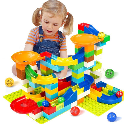 104 208PCS Big Size Marble Race Run Building Block