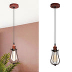 Ceiling Rose Balloon Cage Hanging Pendant Lamp Holder Light Fitting
