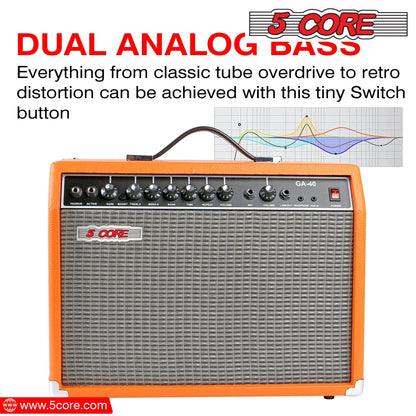 5 Core Guitar Amp For Electric Bass Acoustic Portable Amplifier