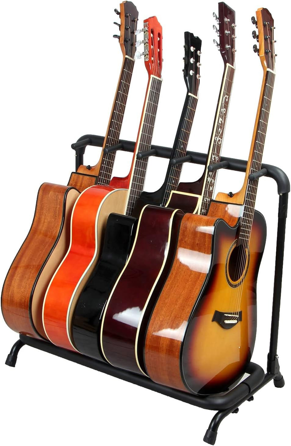 5Core Guitar Rack 5 Slot Multi Guitars Stands Floor Safe Storage for