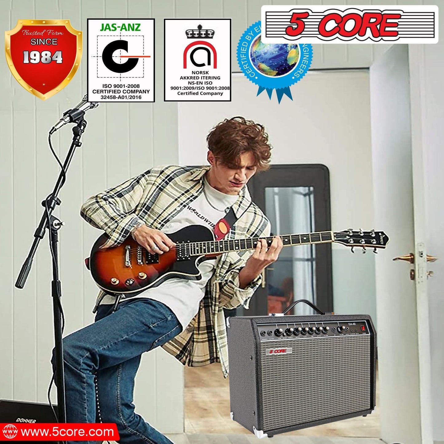 5 Core Guitar Amp For Electric Bass Acoustic Portable Amplifier