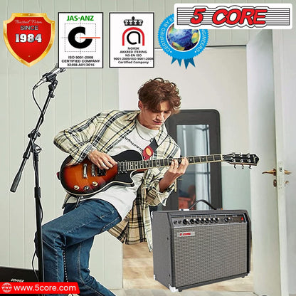 5 Core Guitar Amp For Electric Bass Acoustic Portable Amplifier
