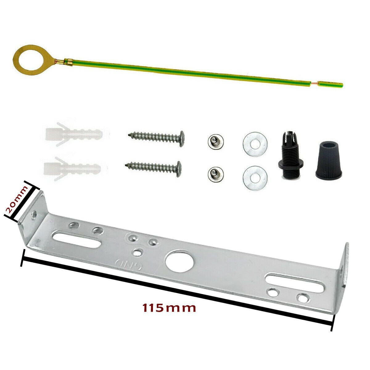 115mm bracket Plate with Light Fitting~1082