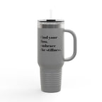Inspirational Insulated Travel Mug | 40oz - Find Your Flow, Embrace the Stillness