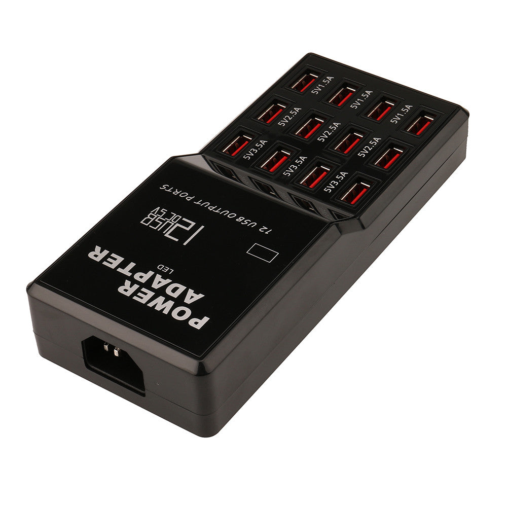 12 Port 60W/12A Desktop Multi port USB Charging