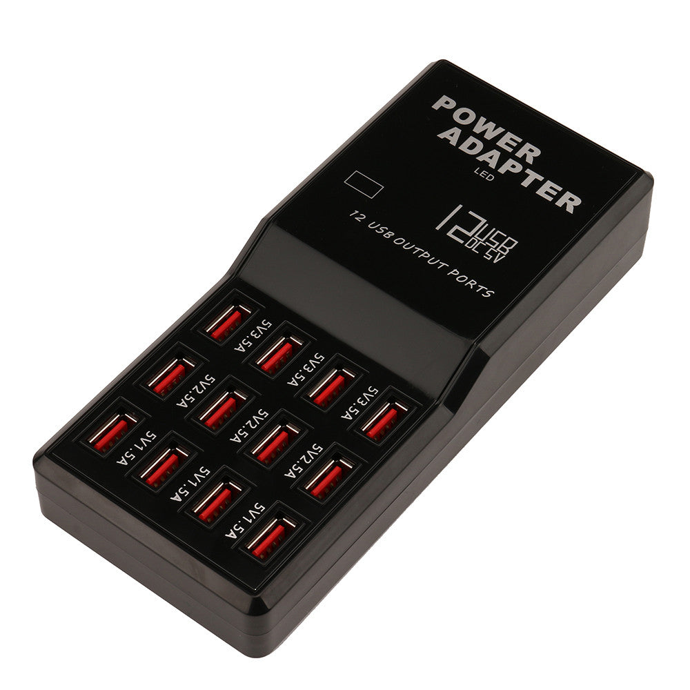 12 Port 60W/12A Desktop Multi port USB Charging