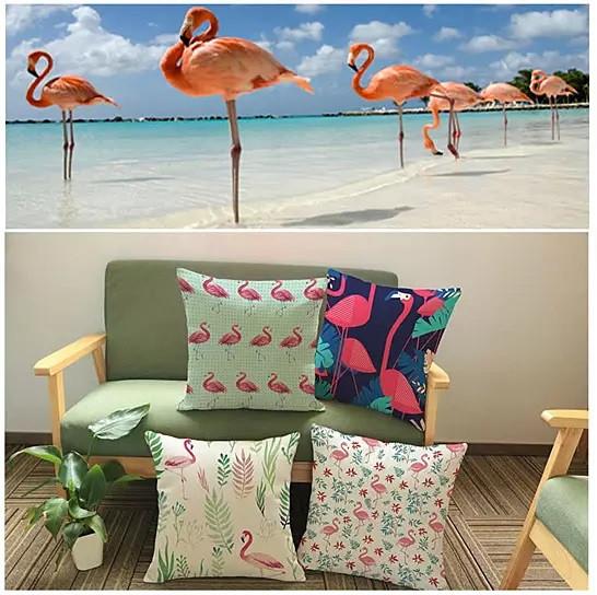 Fabulous Flamingos Cushion Covers Secondary image