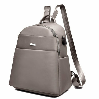 Oxford Cloth Fashion Casual Backpack With USB Port