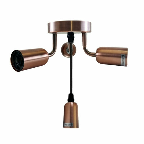 Vintage Cage Ceiling Light Flush Mount Industrial Metal 4-Lights Secondary image