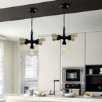 Industrial Vintage Steam Punk 5 Way Over Pendant Indoor Ceiling