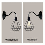 Modern Industrial  Vintage Indoor Black colour Wall Light Lamp Fitting